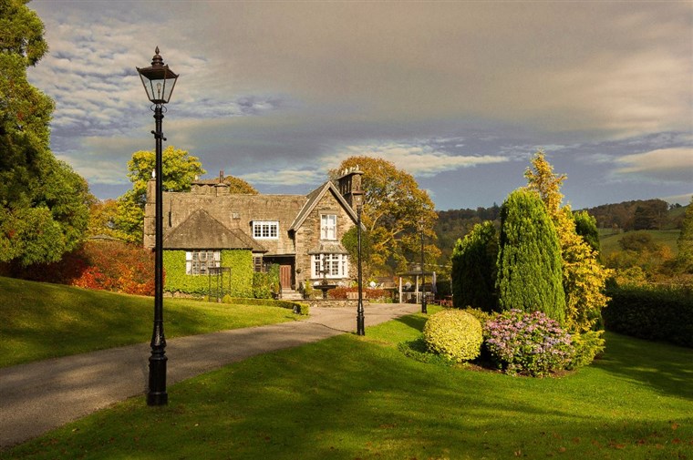 Front view of the country house wedding venue in the Lake District