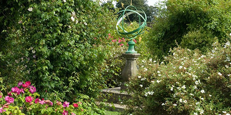 The sundial in the walled garden <span style='font-size:8px;'> ® The National Trust for Scotland </span>