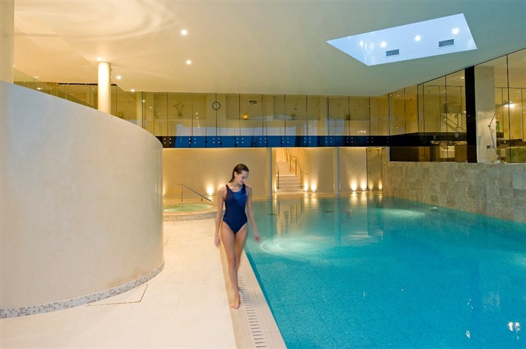 Indoor heated swimming pool at Ockenden Manor