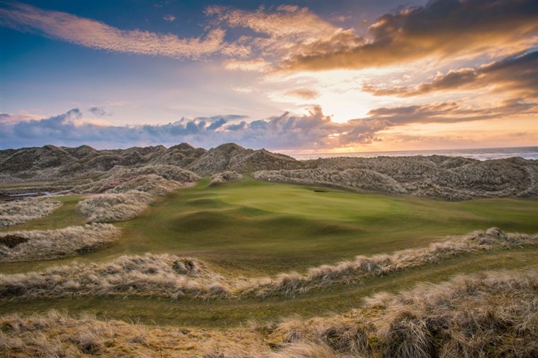 Sunrise at Trump International Golf Links, Scotland 