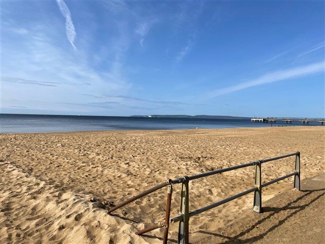 Wonderful views to Boscombe Pier and beyond