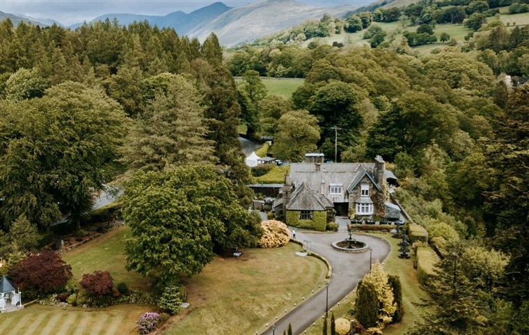 Aerial View of Broadoaks Country House 