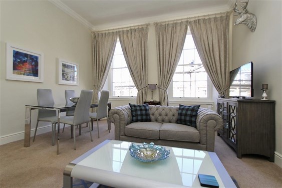 Living Room overlooking Broughton Place