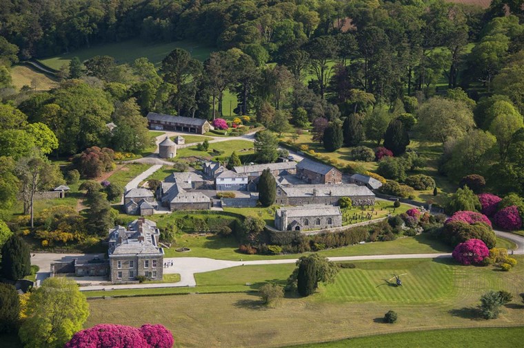An aerial view of Boconnoc