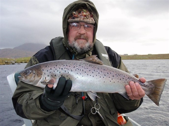 7lb sea trout from Loch Roag, South Uist