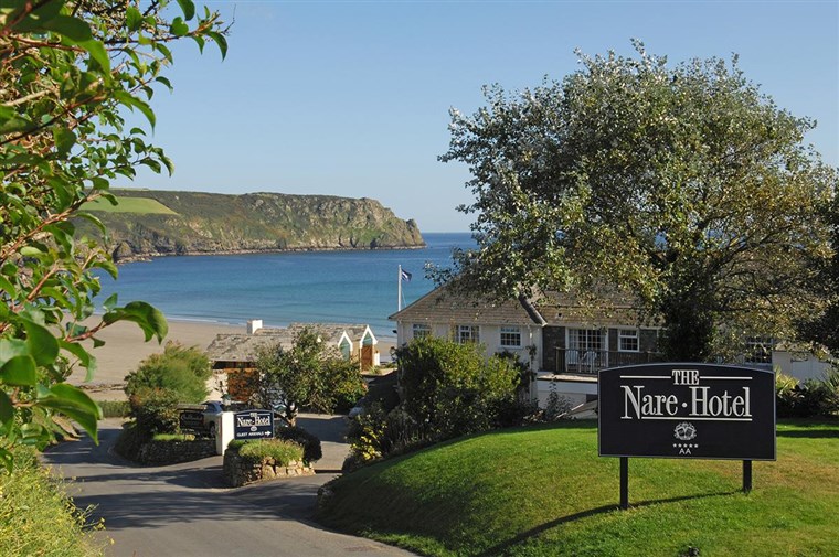 The Nare's stunning location on the south Cornish coast